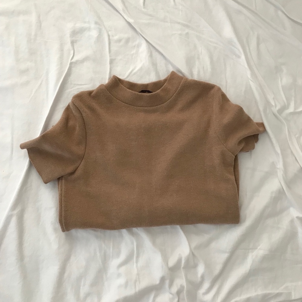 ZARA Tan Maxi Dress